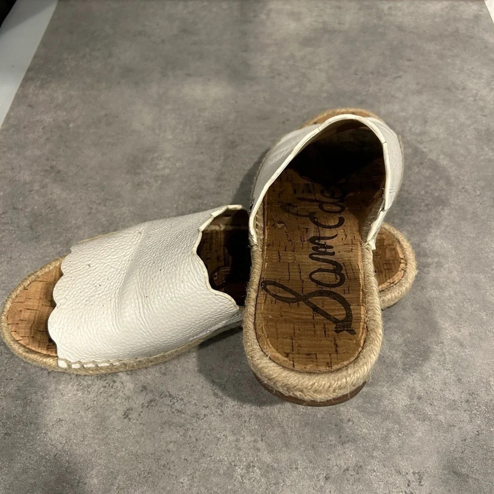 Sam  Edelman Andy Women’s White‎ Slides - Picture 4 of 6